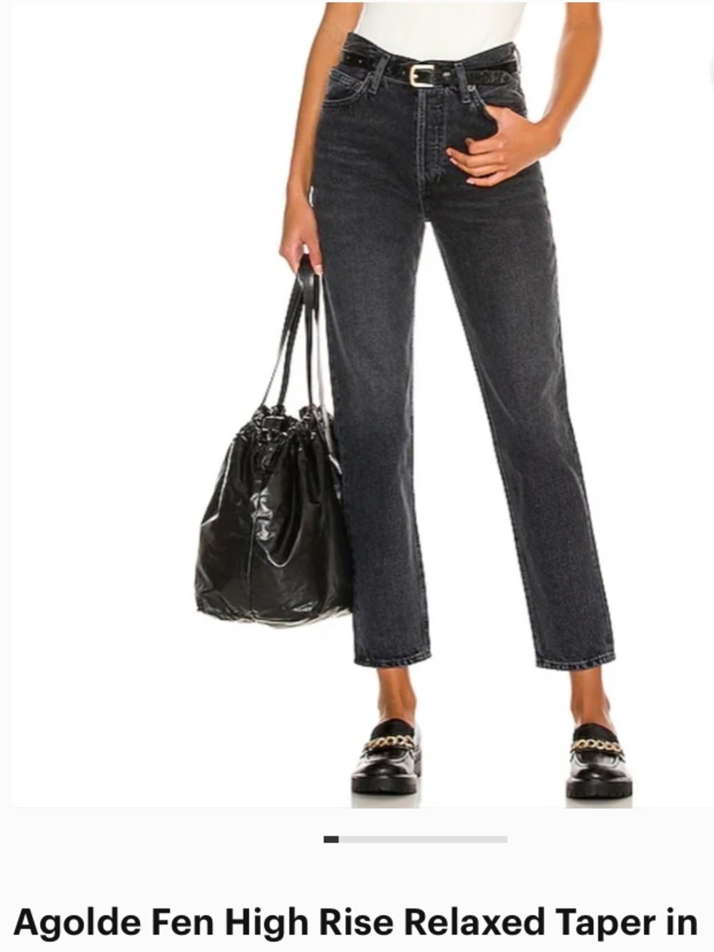 Agolde women’s 29 , Fen , high waisted , tapered ankle jeans